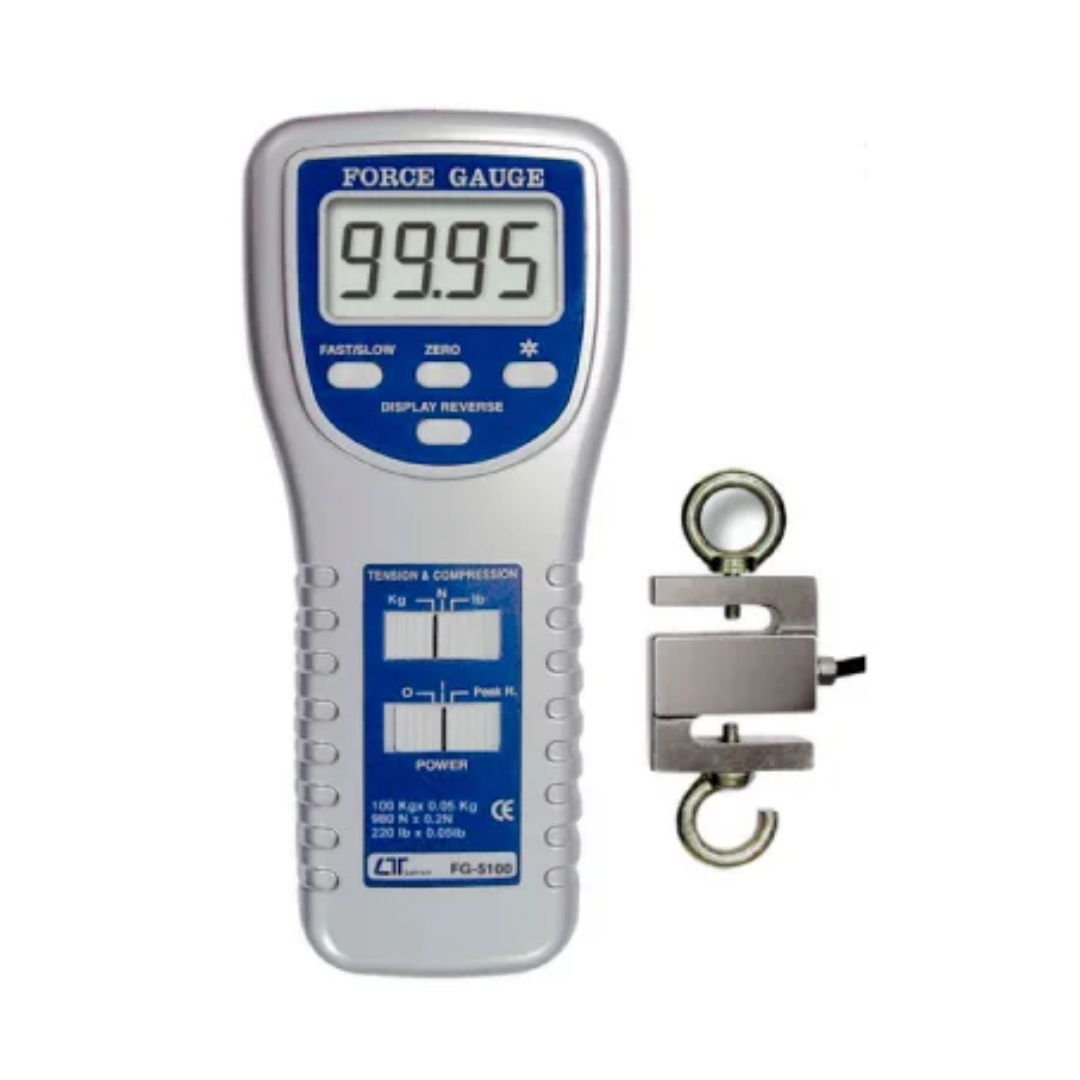 Dinamómetro Digital de Alta Capacidad Lutron FG-5100 | 100 kg 1 dinamometro digital lutron fg 5100 sensor externo tipo s 100kg
