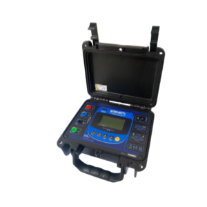 Telurómetro digital Franklin France modelo AFM2407TL para medición de resistencia a tierra.