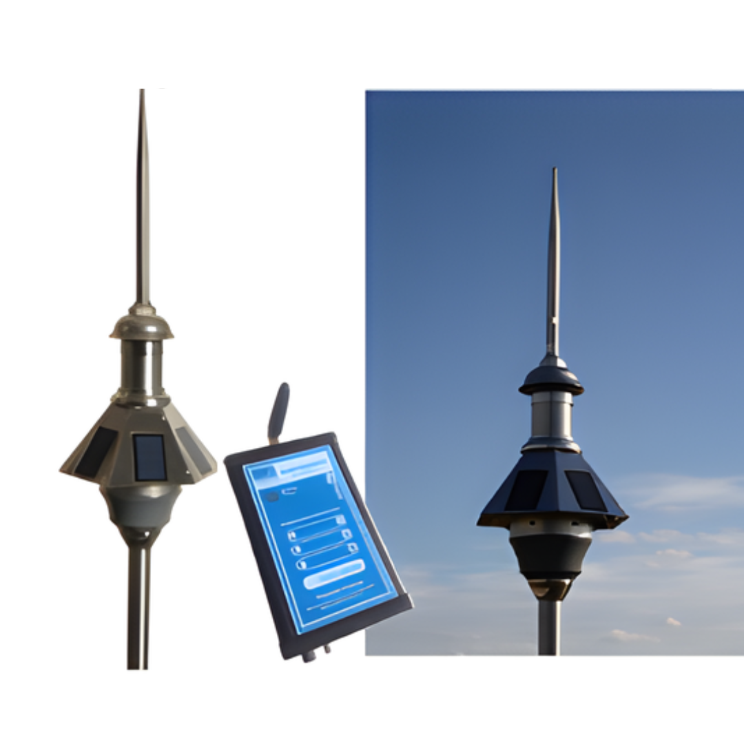 Pararrayos Active 4D Franklin France | Protección Inteligente y Conectada 1 Pararrayos inteligente Active 4D Franklin France con sensor de tormentas y contador integrado.