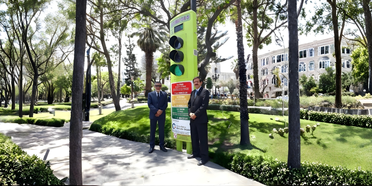 Que es un Visualizador urbano de radiación ultravioleta intimaforo