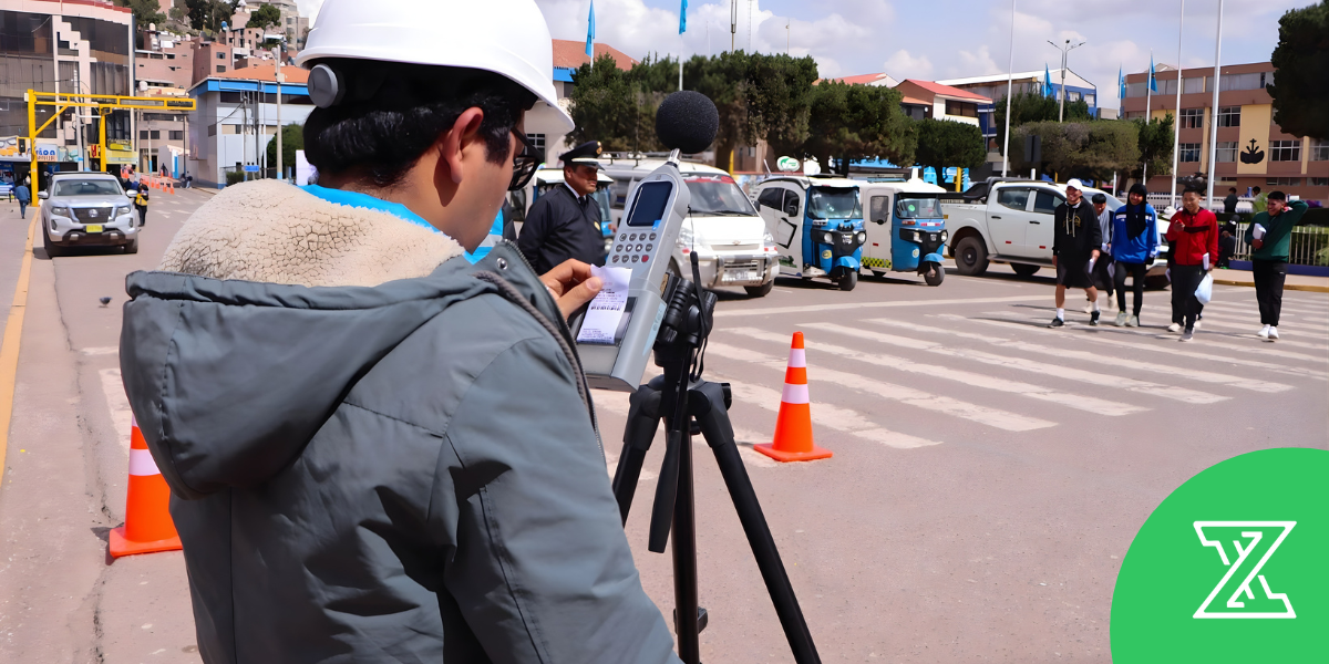 Sonómetro digital profesional Clase 1 AWA6228 Plus para fiscalización ambiental