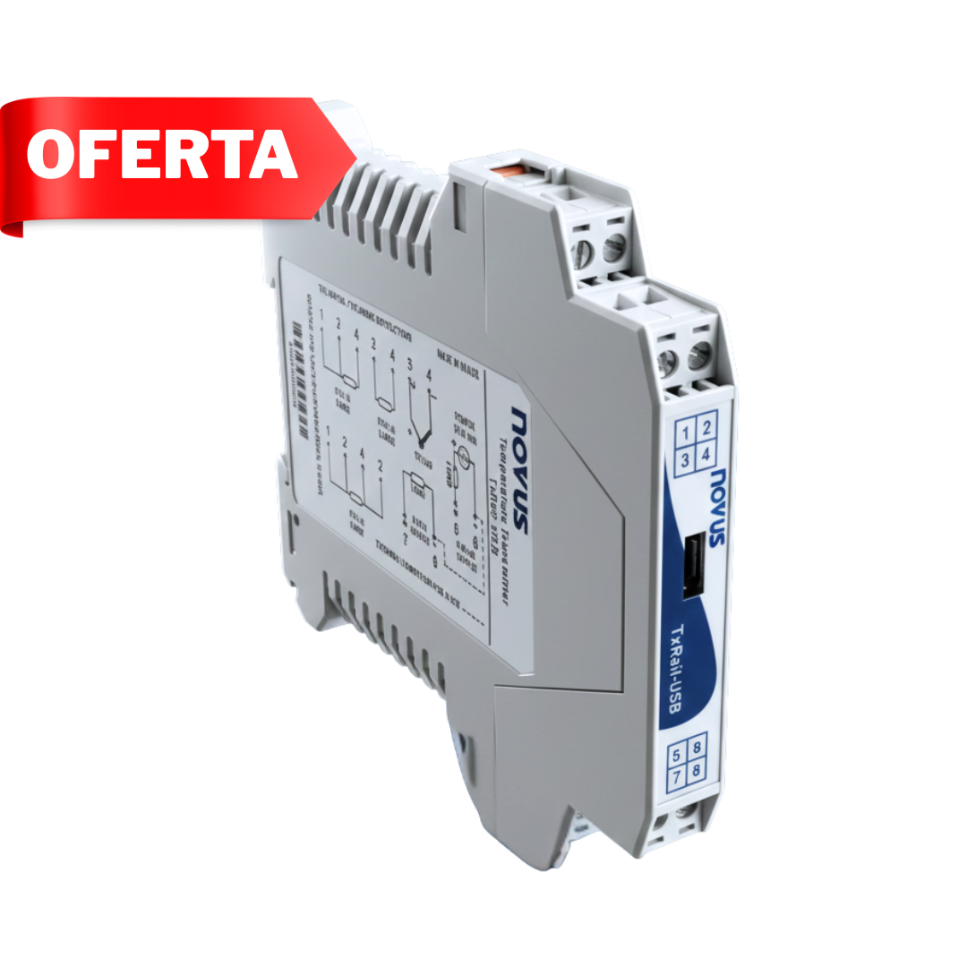 Transmisor de Temperatura para Riel DIN TxRail-USB