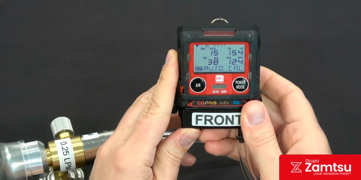 La calibración de detectores de gases