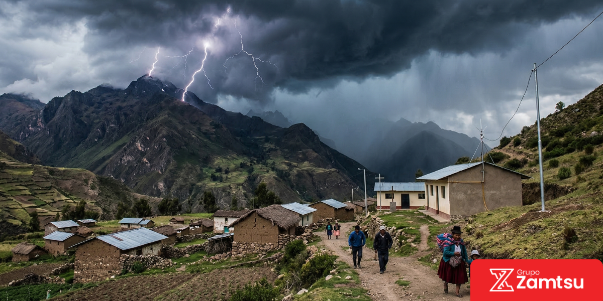 la urgente necesidad de fortalecer la protección contra tormentas eléctricas en zonas rurales del Perú